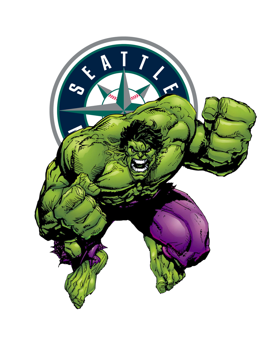 Seattle Mariners Hulk Logo vinyl decal